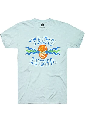Rally Manhattan Light Blue Logo Short Sleeve Fashion T Shirt