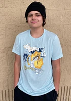 Rally Detroit Light Blue Calabaza Blanca Short Sleeve Fashion T Shirt