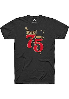Rally Kansas City Black 75th Anniversary Short Sleeve Fashion T Shirt