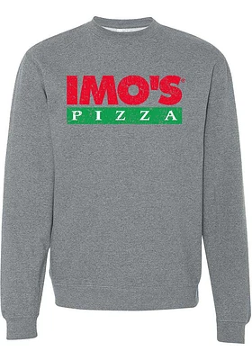 Rally St Louis Mens Grey Prime Logo Long Sleeve Crew Sweatshirt