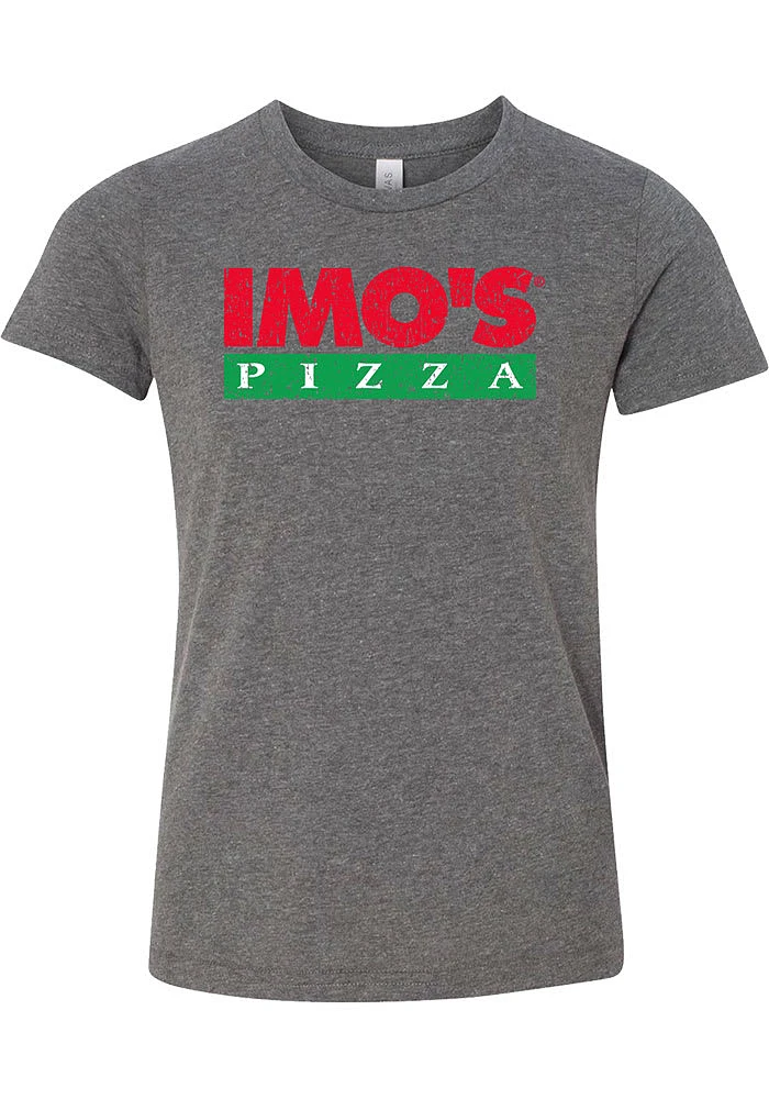 Rally St Louis Youth Grey Prime Logo Short Sleeve T-Shirt