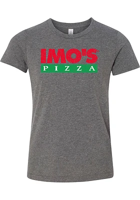 Rally St Louis Youth Grey Prime Logo Short Sleeve T-Shirt
