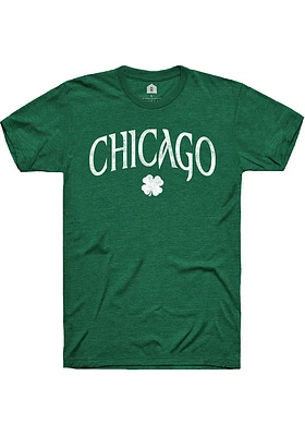 Rally Chicago Green Shamrock Short Sleeve Fashion T Shirt