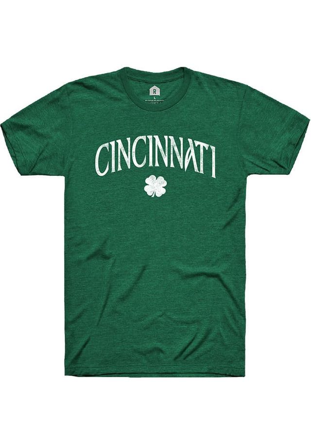 Cincinnati Heather Grass Shamrock Short Sleeve T-Shirt