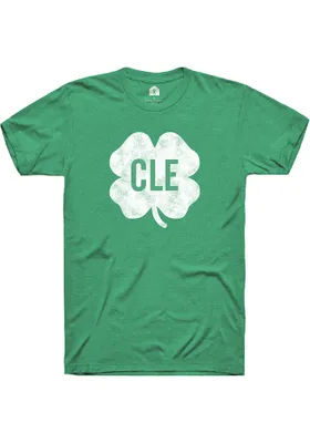 Cleveland Heather Kelly Shamrock Short Sleeve Tee