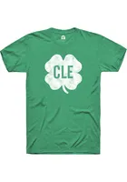 Cleveland Heather Kelly Shamrock Short Sleeve Tee