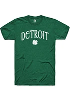 Rally Detroit Green Shamrock Short Sleeve Fashion T Shirt