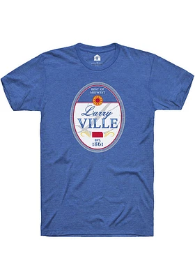 Rally Lawrence Blue Best Of Midwest Short Sleeve Fashion T Shirt