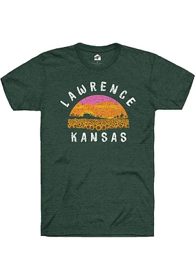 Rally Lawrence Green Sunflower Landscape Short Sleeve Fashion T Shirt
