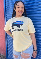 Rally Lawrence Yellow Buffalo Landscape Short Sleeve T Shirt