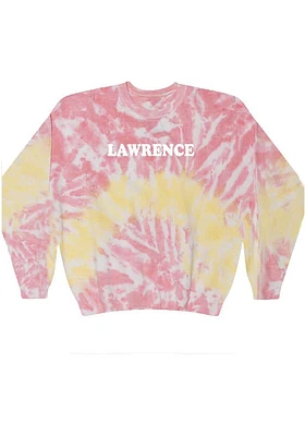 Rally Lawrence Womens Pink Wordmark Crew Sweatshirt