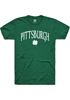 Rally Pittsburgh Green Shamrock Short Sleeve Fashion T Shirt