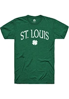 Rally St Louis Green Shamrock Short Sleeve Fashion T Shirt