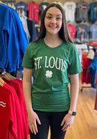 Rally St Louis Green Shamrock Short Sleeve Fashion T Shirt