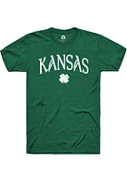Rally Kansas Green Shamrock Short Sleeve Fashion T Shirt