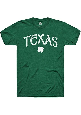Rally Texas Green Shamrock Short Sleeve Fashion T Shirt