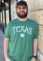 Rally Texas Green Shamrock Short Sleeve Fashion T Shirt