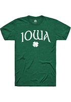 Rally Iowa Green Shamrock Short Sleeve Fashion T Shirt