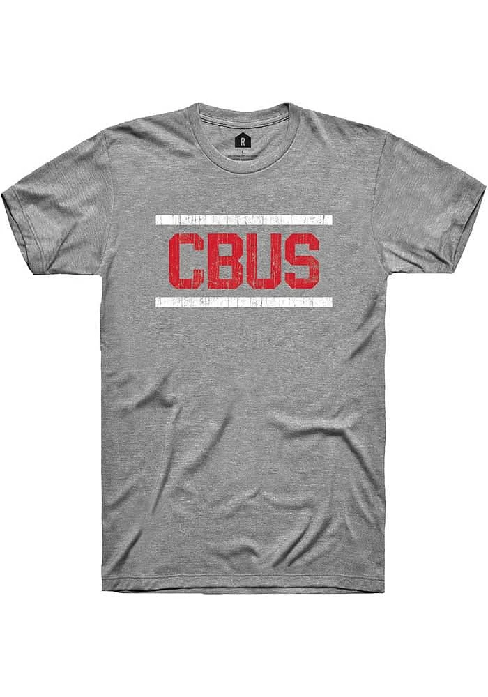 Rally Columbus Graphite Block and Bars Short Sleeve Fashion T Shirt