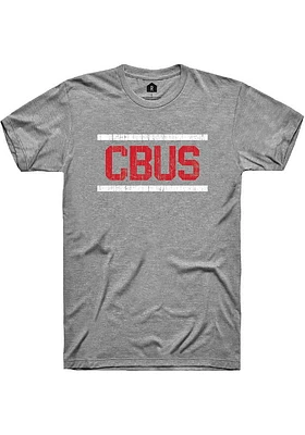 Rally Columbus Graphite Block and Bars Short Sleeve Fashion T Shirt
