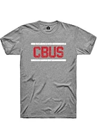 Rally Columbus Graphite Block and Bars Short Sleeve Fashion T Shirt