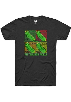 Rally Pittsburgh Black Pickle Pop Art Short Sleeve Fashion T Shirt