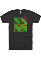 Rally Pittsburgh Black Pickle Pop Art Short Sleeve Fashion T Shirt