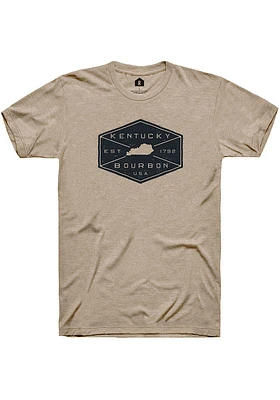 Rally Kentucky Tan Bourbon Label Short Sleeve Fashion T Shirt