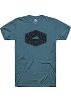 Rally Kentucky Teal Bourbon Label Short Sleeve Fashion T Shirt