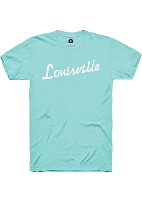 Rally Louisville Green RH Script Short Sleeve T Shirt