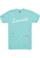 Rally Louisville Green RH Script Short Sleeve T Shirt