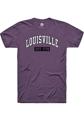 Rally Louisville Purple Est Arch Short Sleeve Fashion T Shirt