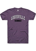 Rally Louisville Purple Est Arch Short Sleeve Fashion T Shirt