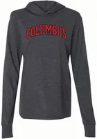 Rally Columbus Mens Black Est Arch Long Sleeve Hoodie