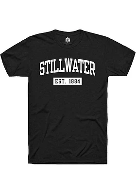 Rally Stillwater Black EST 1884 Short Sleeve Fashion T Shirt