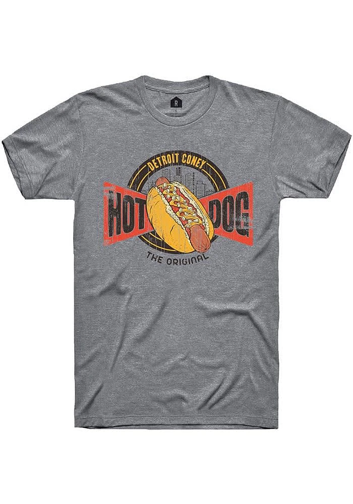 Rally Detroit Graphite Coney Sign Short Sleeve Fashion T Shirt
