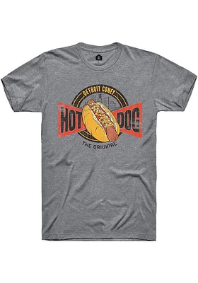 Rally Detroit Graphite Coney Sign Short Sleeve Fashion T Shirt