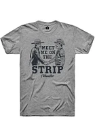 Rally Stillwater Grey Meet Me Cowboys Short Sleeve Fashion T Shirt