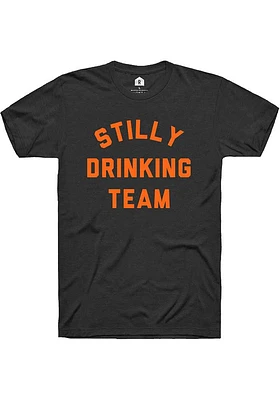 Rally Stillwater Black Drinking Team Short Sleeve Fashion T Shirt