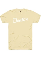 Rally Denton Yellow RH Script Short Sleeve T Shirt