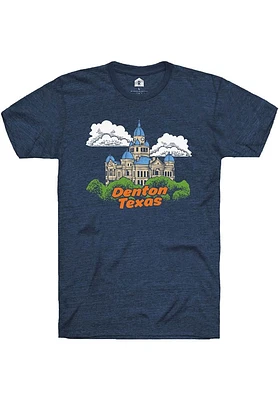 Rally Denton Navy Blue Courthouse Short Sleeve Fashion T Shirt