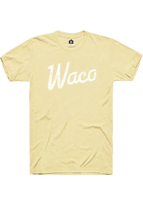 Rally Waco Yellow RH Script Short Sleeve T Shirt