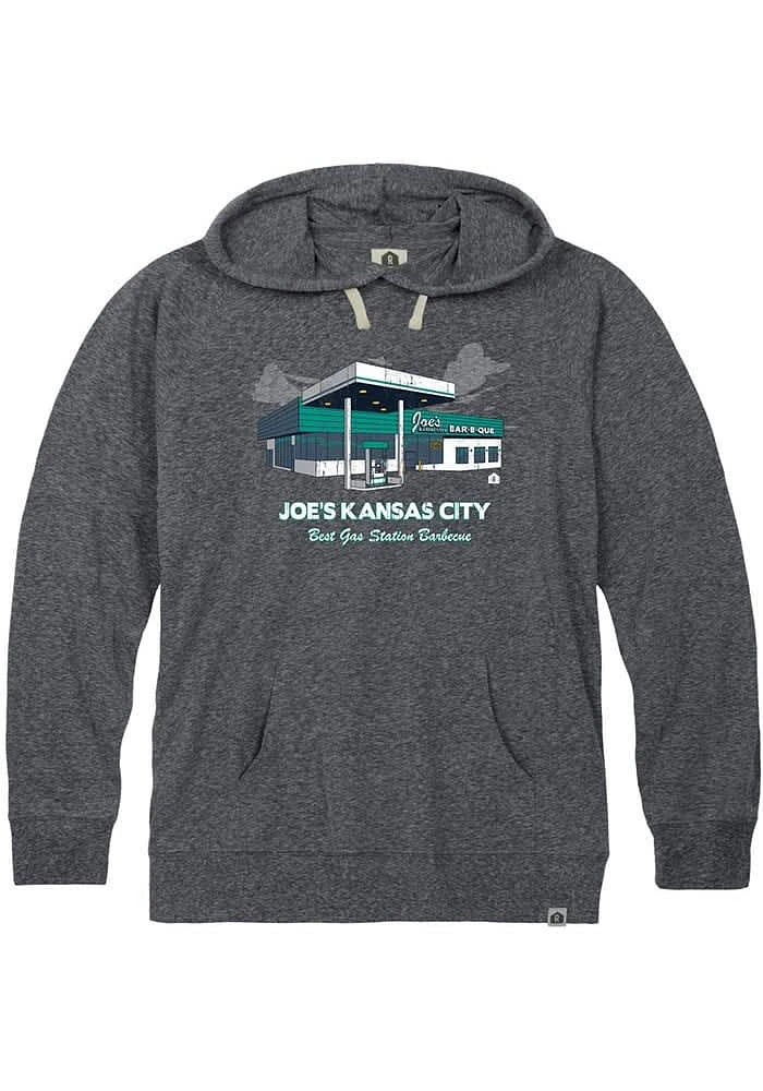 Rally Kansas City Mens Navy Blue Joes Gas Station Long Sleeve Hoodie