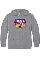 Rally Chicago Mens Grey Vienna Beef Hot Dog Long Sleeve Hoodie