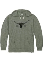 Rally Texas Mens Olive Longhorn 1845 Long Sleeve Hoodie