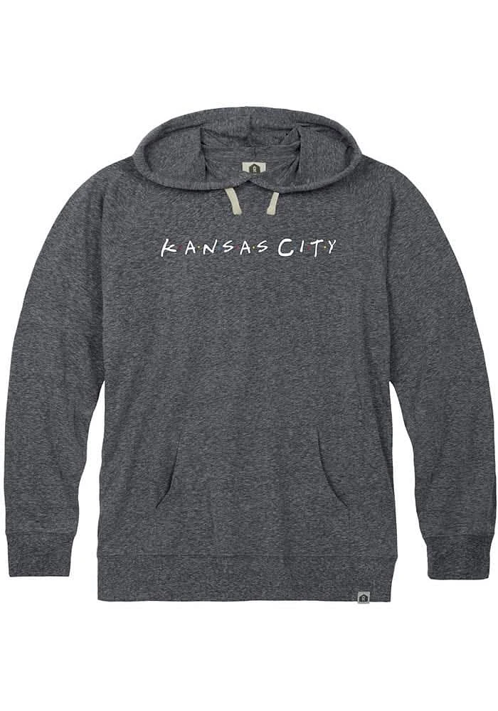 Rally Kansas City Mens Navy Blue Dots Long Sleeve Hoodie
