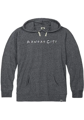 Rally Kansas City Mens Navy Blue Dots Long Sleeve Hoodie