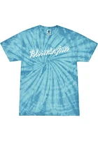 Rally Bloomington Womens Light Blue Retro Script Short Sleeve T-Shirt