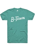 Rally Bloomington Teal RH Script Short Sleeve T Shirt