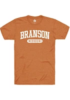 Rally Branson Burnt Orange Arch Wordmark Short Sleeve T Shirt